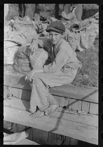 Son of oyster fisherman, Olga, Louisiana