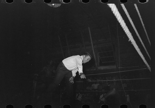 Untitled photo, possibly related to: Start of an amateur boxing match, Rayne, Louisiana