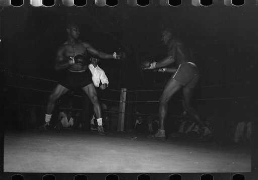 Untitled photo, possibly related to: Start of an amateur boxing match, Rayne, Louisiana