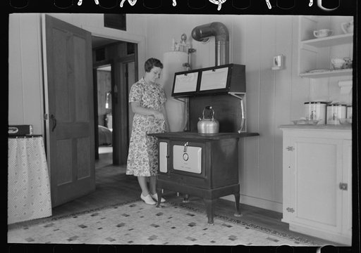 Untitled photo, possibly related to: Bathroom in farmer's home, Lake Dick Project, Arkansas