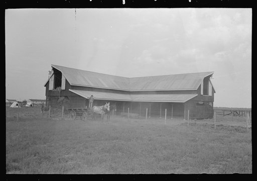 Hay barn, Lake Dick Project, Arkansas