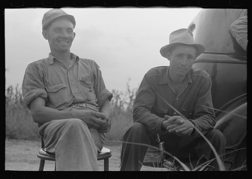 Untitled photo, possibly related to: Member of cooperative association, with cotton scale, Lake Dick Project, Arkansas