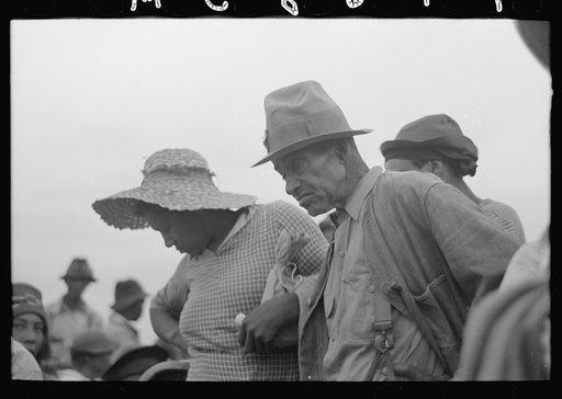 Untitled photo, possibly related to: Day laborer employed in cotton picking, Lake Dick Project, Arkansas