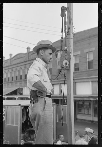 Testing public address system, National Rice Festival, Crowley, Louisiana