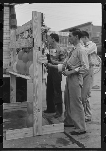 Untitled photo, possibly related to: Refreshment stand at state fair, Donaldsonville, Louisiana