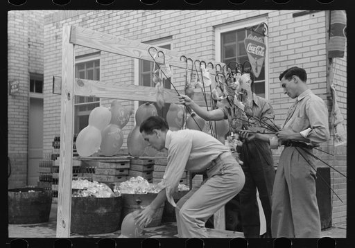 Untitled photo, possibly related to: Refreshment stand at state fair, Donaldsonville, Louisiana