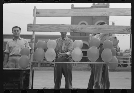 Untitled photo, possibly related to: Refreshment stand at state fair, Donaldsonville, Louisiana