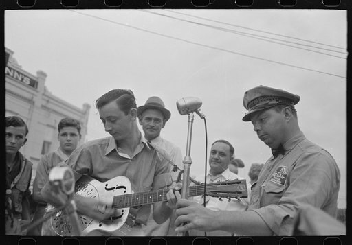 Untitled photo, possibly related to: Cajun Hawaiian guitar player, National Rice Festival, Crowley, Louisiana