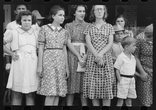 Cajun children, National Rice Festival, Crowley, Louisiana
