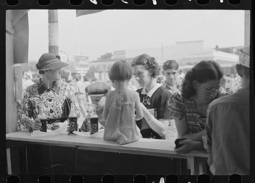 Untitled photo, possibly related to: Refreshment stand at state fair, Donaldsonville, Louisiana