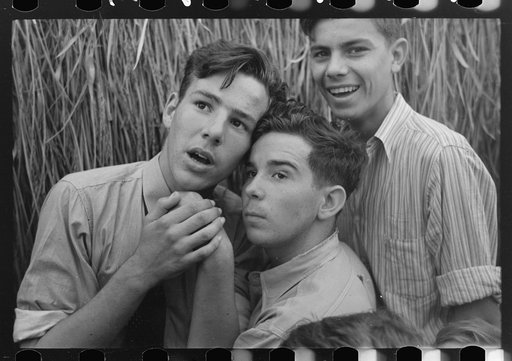 Boys at National Rice Festival, Crowley, Louisiana