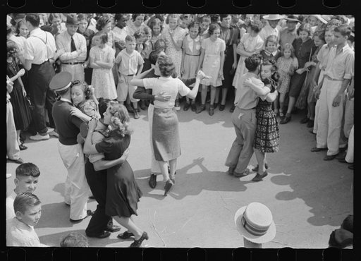 Street dance, National Rice Festival, Crowley, Louisiana