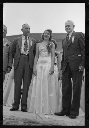 Untitled photo, possibly related to: Judges who selected the queen of the National Rice Festival, Crowley, Louisiana, from the group of princesses