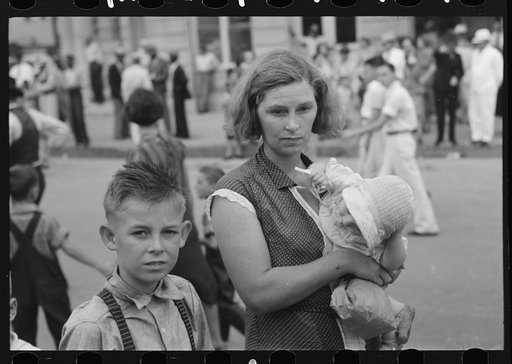 Untitled photo, possibly related to: Spectators at National Rice Festival, Crowley, Louisiana