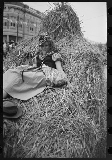 Untitled photo, possibly related to: Parade of the floats, National Rice Festival, Crowley, Louisiana