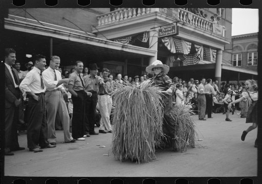 Untitled photo, possibly related to: Parade of the floats, National Rice Festival, Crowley, Louisiana