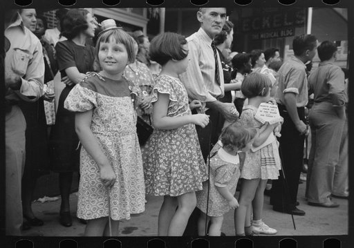 Children during the National Rice Festival, Crowley, Louisiana