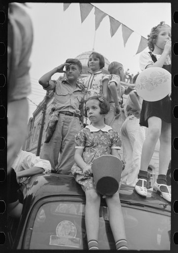 Untitled photo, possibly related to: Group of people at southern Louisiana state fair, Donaldsonville, Louisiana