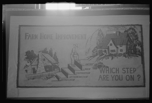 Untitled photo, possibly related to: Display in Agricultural Hall, state fair, Donaldsonville, Louisiana