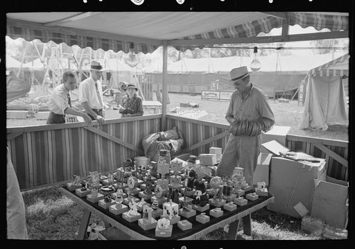 Untitled photo, possibly related to: Concession stand at southern Louisiana state fair, Donaldsonville