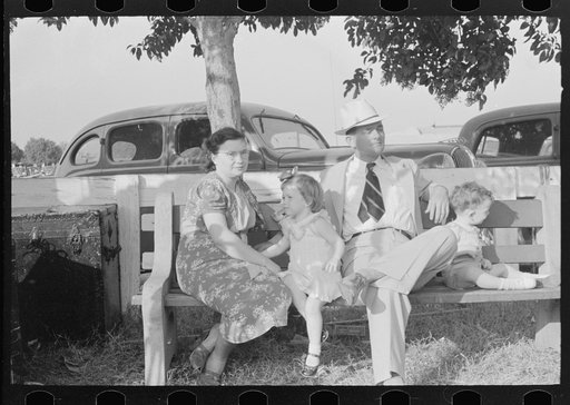 Family at state fair, Donaldsonville, Louisiana