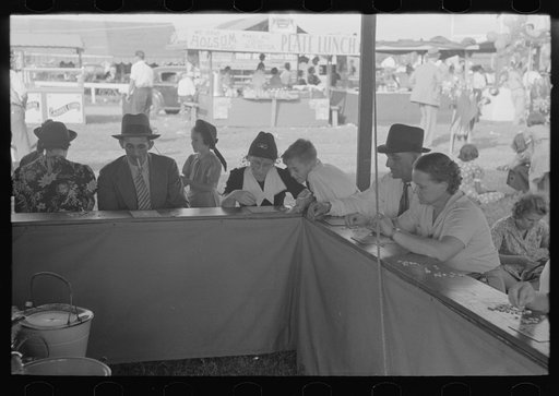 Game of bingo, state fair, Donaldsonville, Louisiana