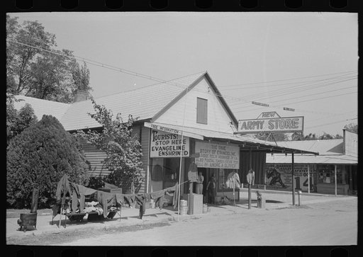 Combined Army and Navy store and Evangeline Museum, Saint Martinville, Louisiana