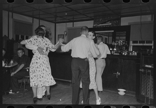 Untitled photo, possibly related to: Saturday evening in barroom in Pilottown, Louisiana