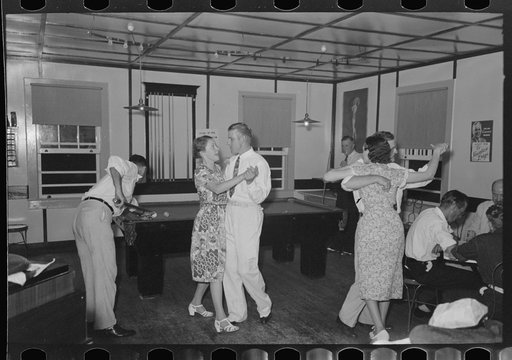 Activity in pool and barroom, Pilottown, Louisiana