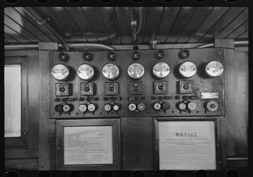 Untitled photo, possibly related to: Wheel house of U.S. Engineer's tug