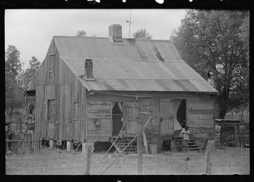 Negro shack near Convent, Louisiana