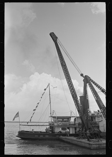 Untitled photo, possibly related to: U.S. Engineers' tugboat, Burrwood, Louisiana
