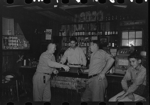 Untitled photo, possibly related to: Corner of general store, Olga, Louisiana
