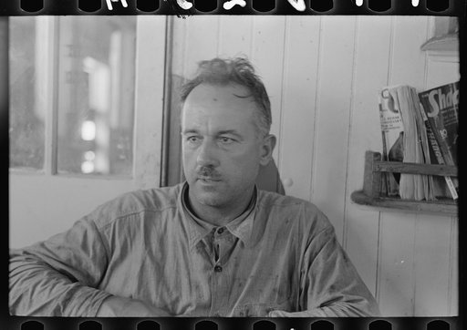 Untitled photo, possibly related to: Chief engineer of the El Rito, a native of the lower Mississippi River, Louisiana