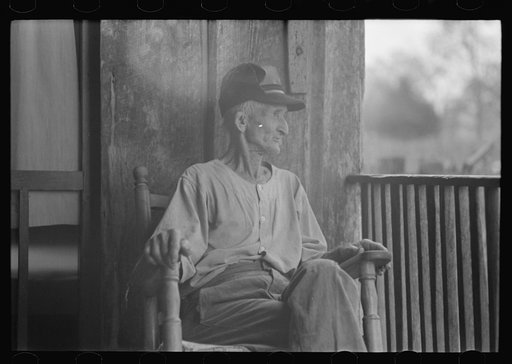 Untitled photo, possibly related to: Old farmer near Lutcher, Louisiana