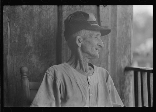 Untitled photo, possibly related to: Old farmer near Lutcher, Louisiana