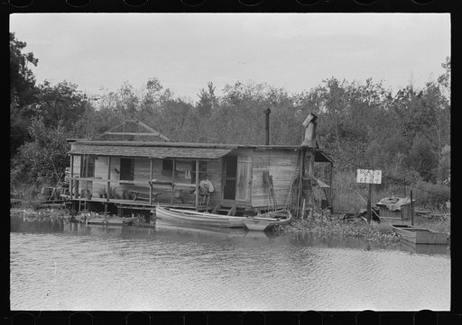 Fisherman's home along the Bayou, Akers, Louisiana