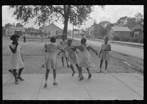 Untitled photo, possibly related to: Little Negro girls playing, Lafayette, Louisiana