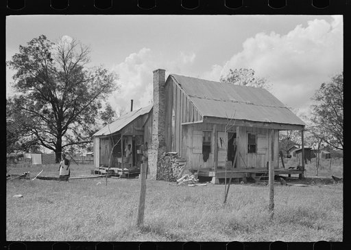 Home of Negro sharecropper near Port Barre, Louisiana