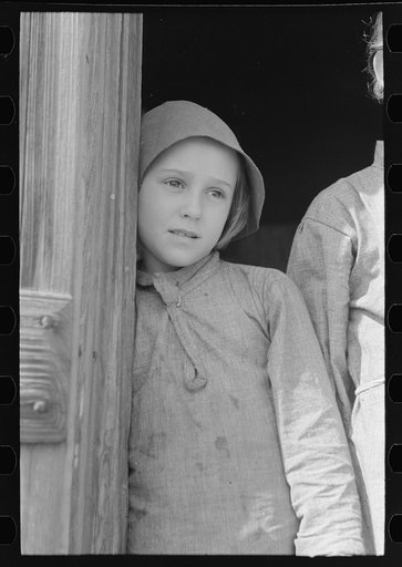 Daughter of day laborer in sugarcane fields near New Iberia, Louisiana