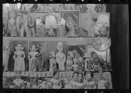 Untitled photo, possibly related to: Prizes to be won at concession at carnival, Jeannerette, Louisiana