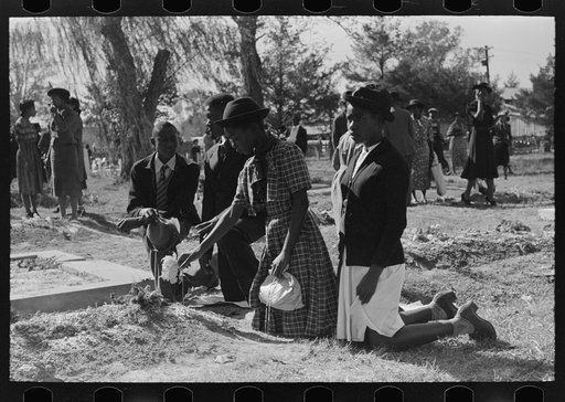 Untitled photo, possibly related to: Children of Negroes dressed in Sunday best for ceremonies, memorial services. All Saint's Day, New Roads, Louisiana