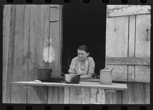 Wife of FSA (Farm Security Administration) client who will participate under home purchase, Morganza, Louisiana