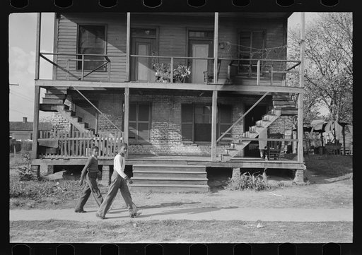 House with unusual staircase, Mobile, Alabama