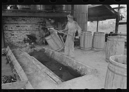 Untitled photo, possibly related to: Turpentine still, State Line, Mississippi