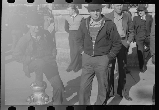 Untitled photo, possibly related to: Farmers in town Saturday afternoon, Laurel, Mississippi