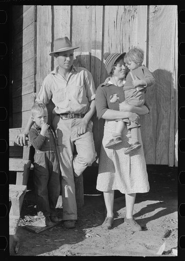 Family who will be resettled, Transylvania Project, Louisiana