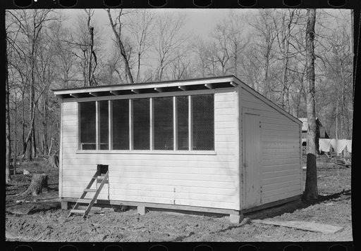 Chicken coop, Chicot Farms, Arkansas