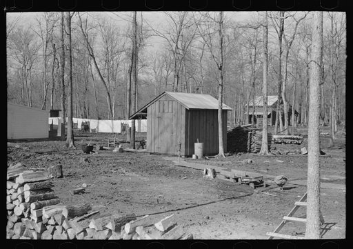 Backyard of farmstead, Chicot Farms, Arkansas