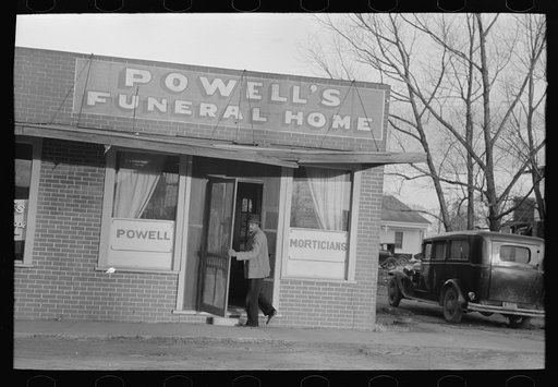 Untitled photo, possibly related to: Funeral home, Mound Bayou, Mississippi